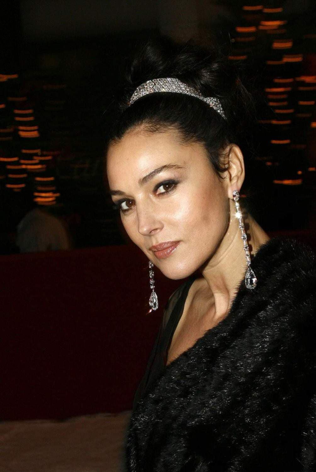 Monica Bellucci en la reapertura de Cartier, 13 Rue de la Paix, París, 13 de diciembre de 2005.