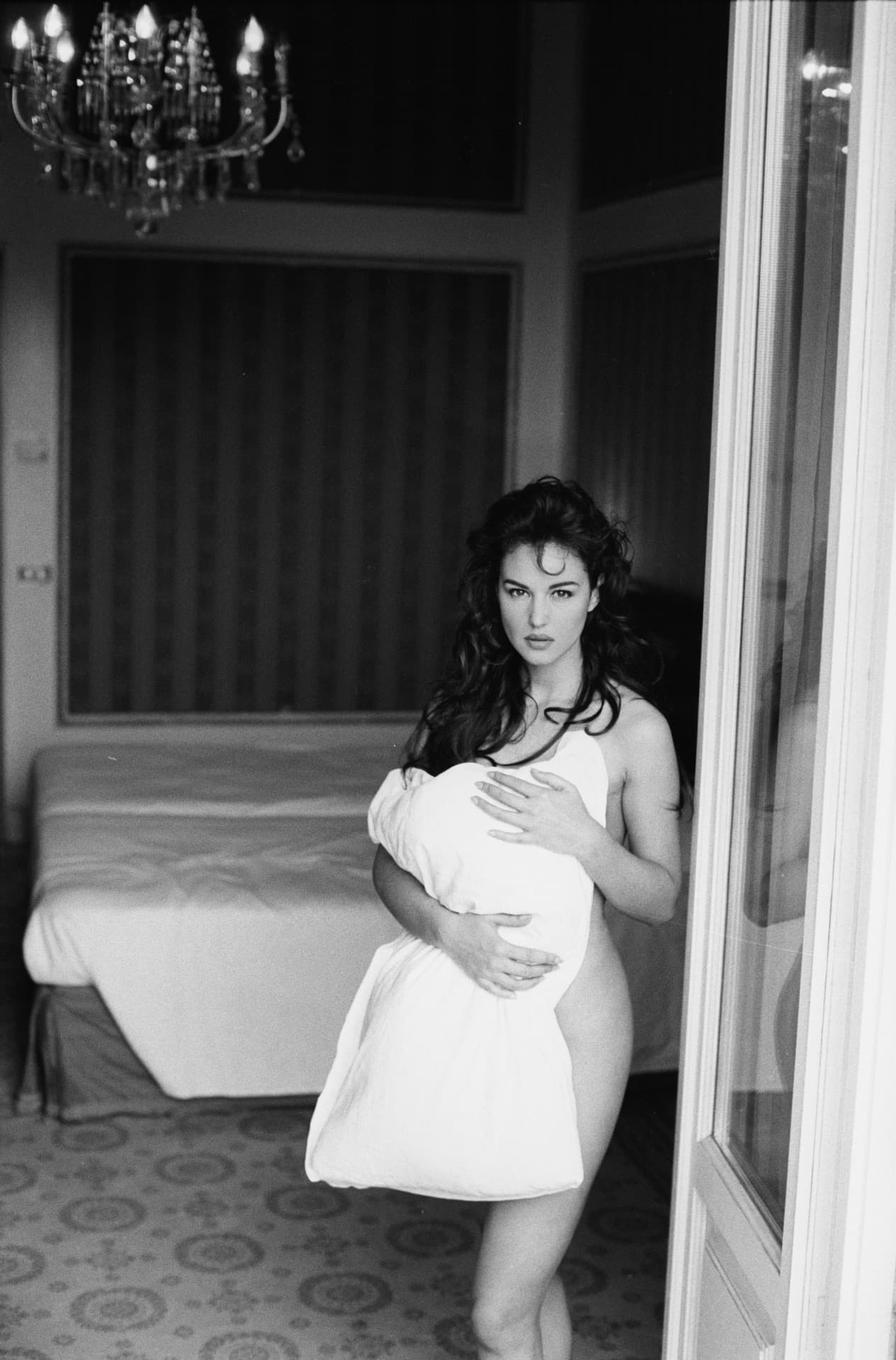 Monica Bellucci by Andrea Blanch, 1996.