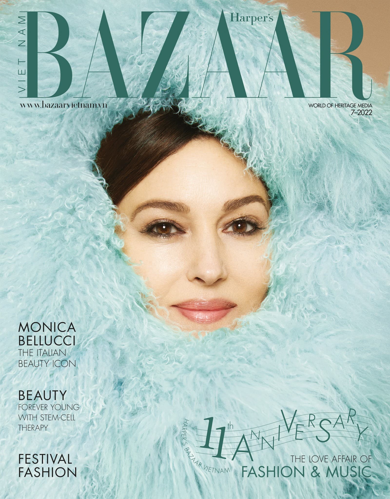 Model: Monica Bellucci Photographer: Sabine Villiard Stylist: Barbara Baumel Hair Stylist: John Nollet Makeup: Letizia Carnevale Manicurist: Typhaine Kersual Creative Director: Mubai Yu Styling Assistants: Florian Sudres, Anne-Cecile Lemee