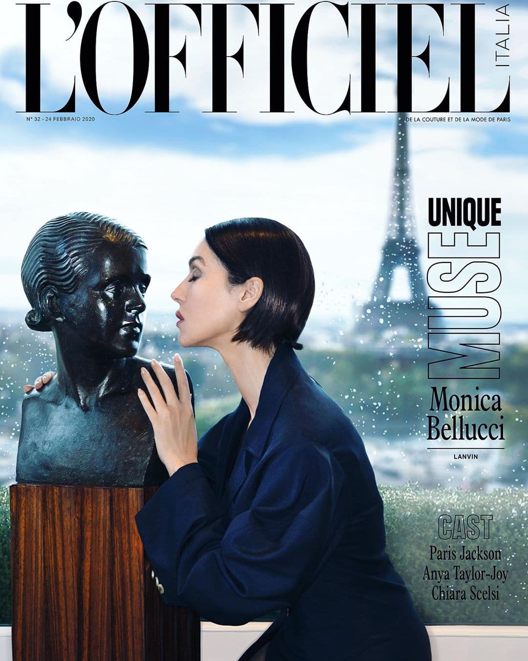 Model: Monica Bellucci Photographer: Patrice van Malder Stylist: Farouk Chekoufi Editor in chief: Giampietro Baudo Makeup: Letizia Carnevale Hair: John Nollet Set design: Keti Chkhikvadze Post Production: Kristina Wiessner
