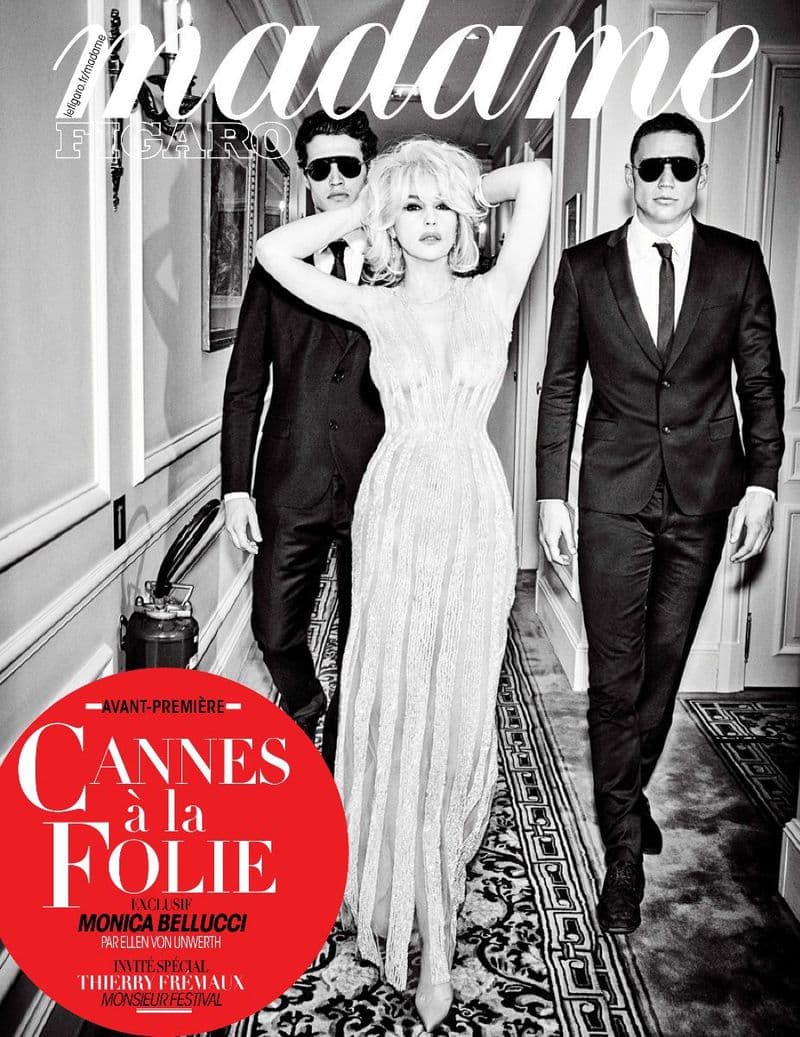Monica presided over the opening and closing ceremonies of the 70th Anniversary Cannes Film Testival on May 17-28, 2017. Madame Figaro, December 2017 Model: Monica Bellucci Photographer: Ellen von Unwerth Makeup: Christophe Danchaud Hair: John Nollet