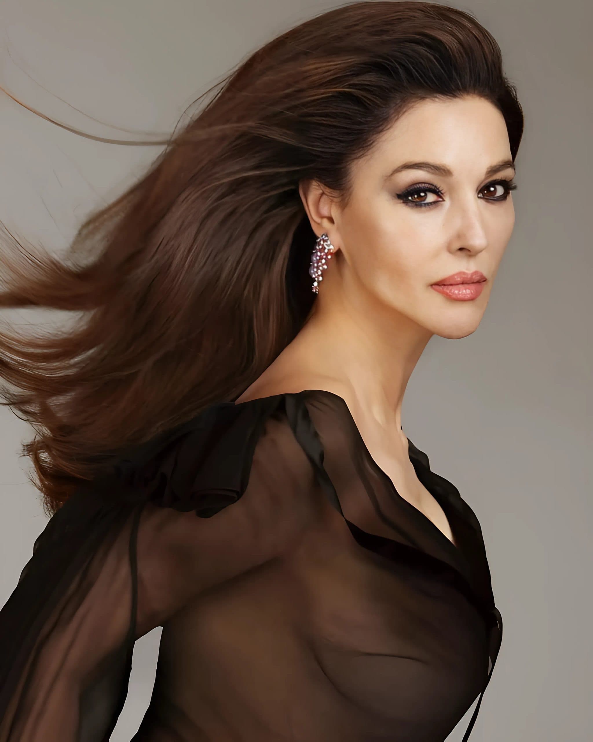 <strong>On iconic women.</strong><br />Through Callas, Bellucci reflects on how public myth and private vulnerability can exist in the same woman.