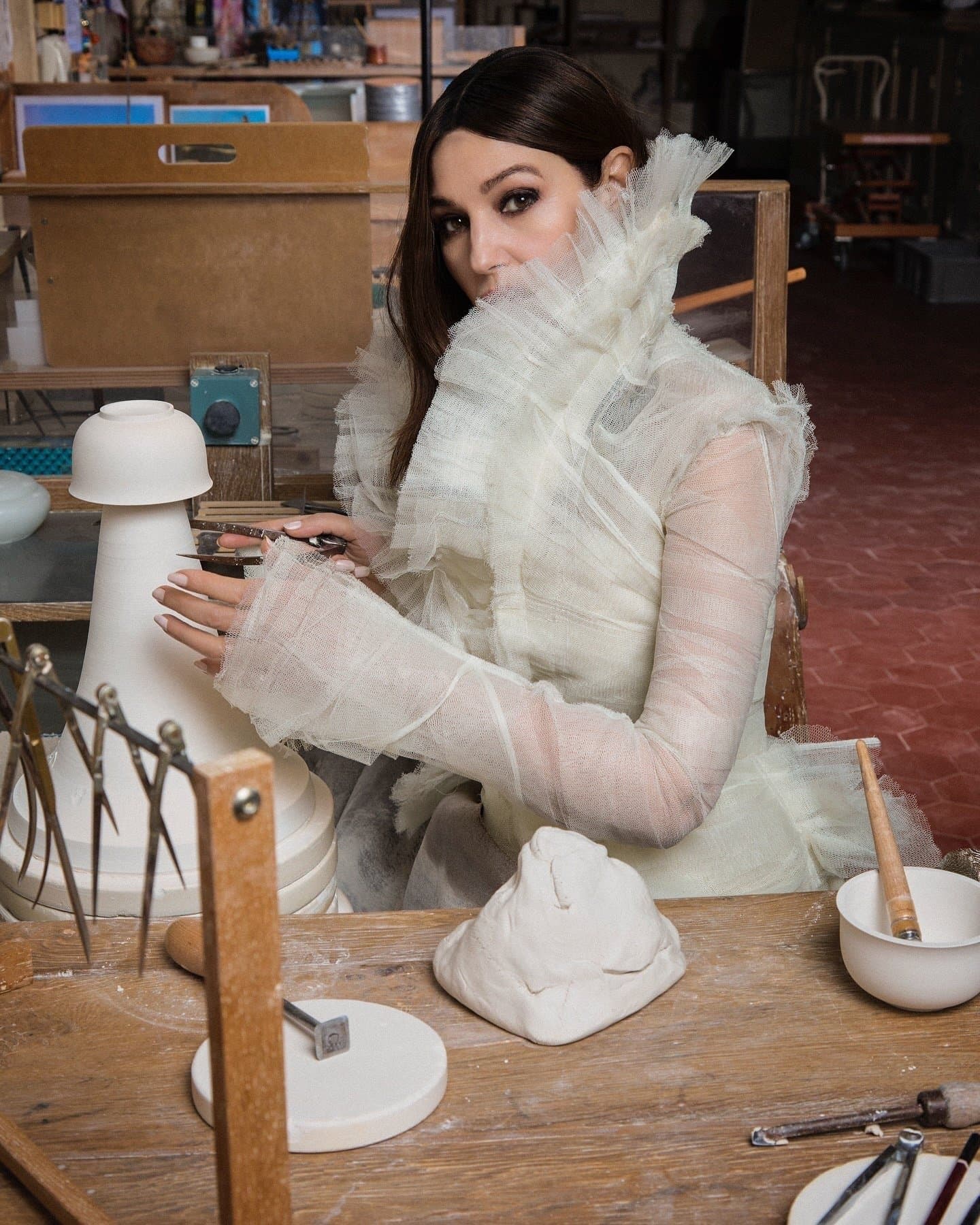 The May 2025 story balances fashion polish with the timeless cinematic aura associated with Monica Bellucci.