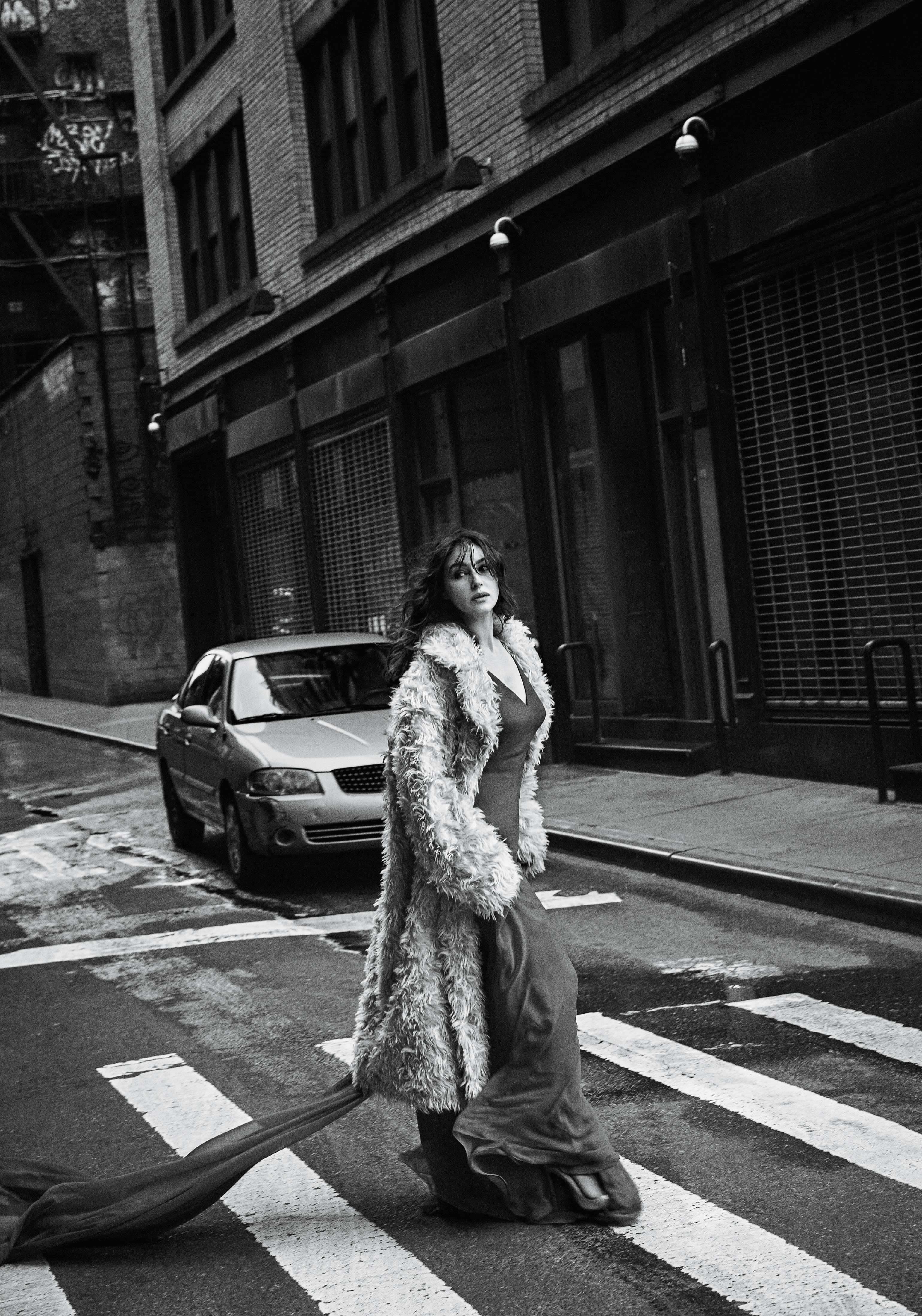 ‘I did my first pictures when I was 13. A friend of the family was a photographer and he said, “Can I have a picture of Monica?” And then when I was 16, another friend of my father, who was into fashion, came and said, “I would like to do fashion shoots with Monica.” So I did a fashion show in Florence and then in Milan, and actually while I was at school, I was doing fashion shows three times a year. And then I became professional when I finished high school at 18.’ Photographs of Bellucci as a teenager (‘I looked like a woman at 13’) show her with red lips, curled hair and a waistcoat that flops sideways to give a glimpse of her breast. What did your parents think about modelling? ‘Maybe because they were young they accepted it and understood.’ She says her mother, in particular, wanted something more for her daughter. ‘She wanted to push me away. Inside her was, “Oh my God, no, not the same life as me.”’ And so in her early 20s Bellucci lived in Paris, Milan and New York, where she worked in fashion after being signed by Elite Model Management, and partied with her new-found friends. ‘It was like my parents let me be free in a way that was almost incredible, almost maybe too much, but it was great.’ At 25, she married Claudio Carlos Basso, a photographer. The marriage lasted 18 months. ‘I haven’t seen him since.’ ‘Modelling came to me naturally, and I loved pictures. I loved the world of image. I didn’t do something I was forced into. When I was young, I had books by Helmut Newton, Bruce Weber; pictures were talking to me from an early age.’ In 1992, two years after Dino Risi was so entranced by an image of Bellucci that he cast her in his Italian TV film, Roman Coppola spotted her fiery sexuality in the Italian magazine Zoom and begged his father, the director Francis Ford Coppola, to offer her a part in his film Bram Stoker’s Dracula. She played one of Dracula’s brides. ‘It was just a moment, but I had to go to LA,’ she says. ‘I think my dream always was to be an actress, but I was coming from a place where cinema was so far away from me.’ Roman Coppola would not actually meet Bellucci in the flesh until some 25 years later, at the Golden Globe Awards, where Mozart in the Jungle, which he co-created, won an award. ‘He said, “Hey! You have to give me something because I am the one who discovered you.”’ But at 28 she was still just a wannabe, like thousands of models. She took acting classes to iron out her modelling ‘tics’ – ‘the way you walk, the way you talk, you lose that kind of natural way you need for cinema. There is an attitude in modelling.’ Her breakthrough came in 1996 with The Apartment, a moody French film noir about a romantic young executive who leaves his corporate life behind to search for his first love, played by Bellucci.