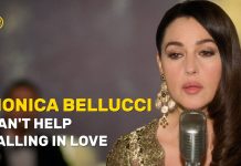 Monica Bellucci sings “Can’t Help Falling In Love”